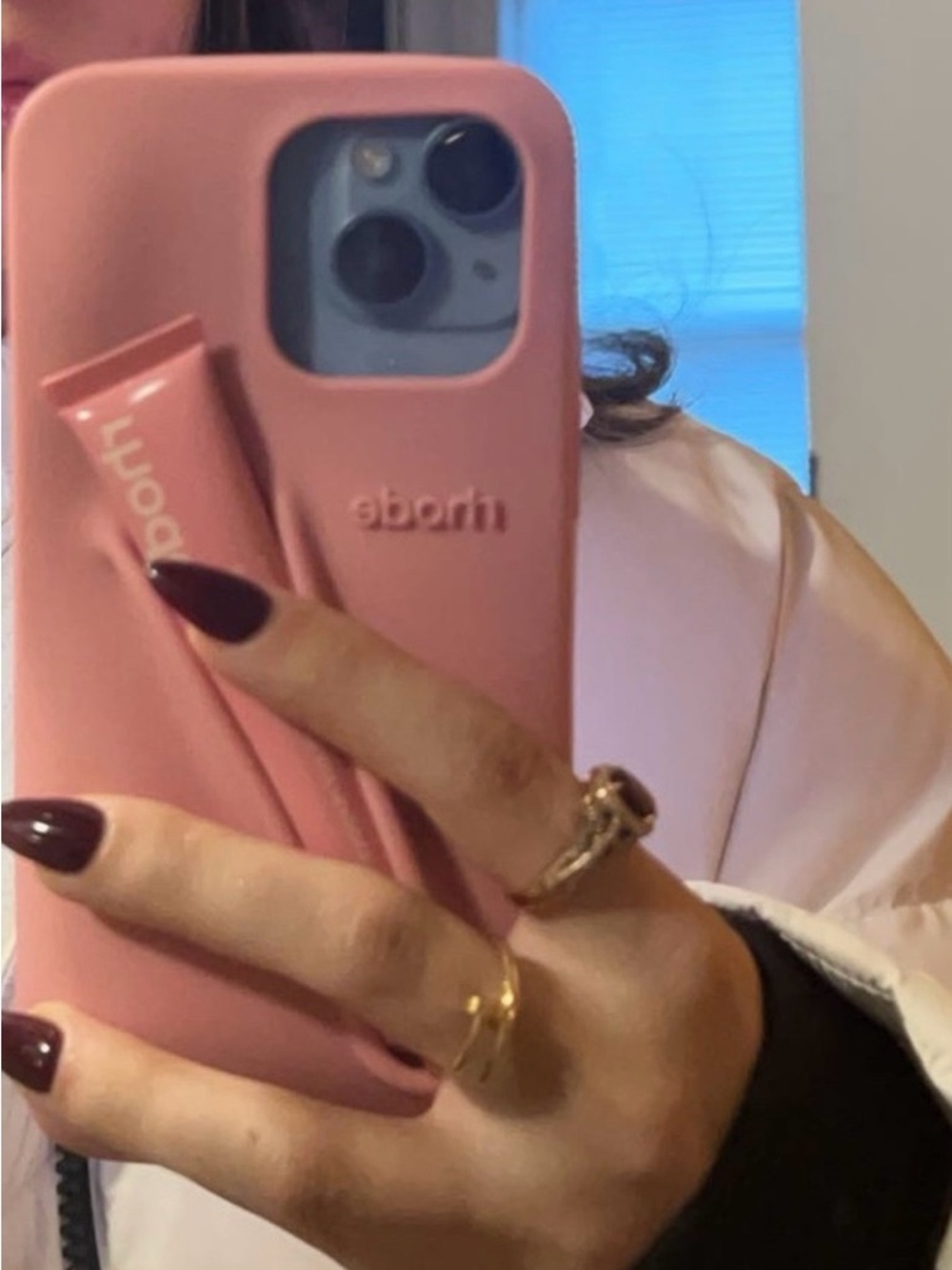 RHODE Pink Silicone iPhone Case without lip gloss - Picture 5 of 6